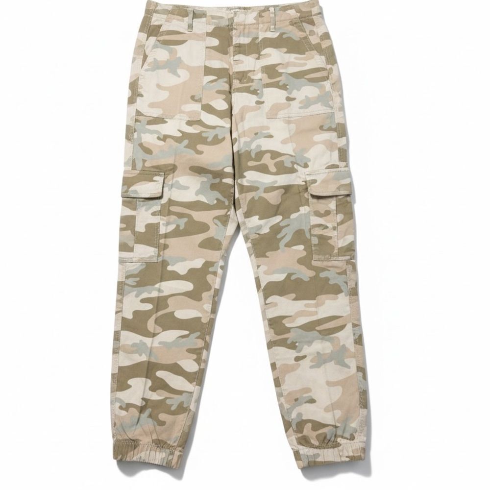 Gap Girlfriend Utility Joggers Light Camo Cargo Pants Size 12 Tall Y2K Aesthetic - Picture 10 of 13